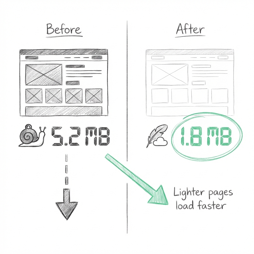 Page Weight Reduction